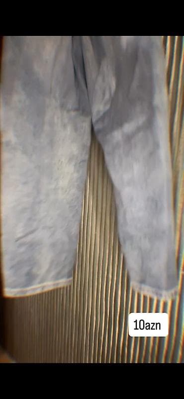 Mavi açıq rəngdə qadın cins şalvarları - Model: klassik kəsim, 5 — 1