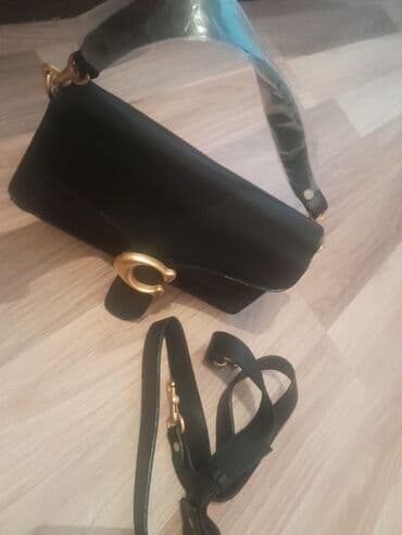 tək qaş: Qadın çantaları dəsti 1) Qara çiyin/çarpaz çanta: - Material — 3