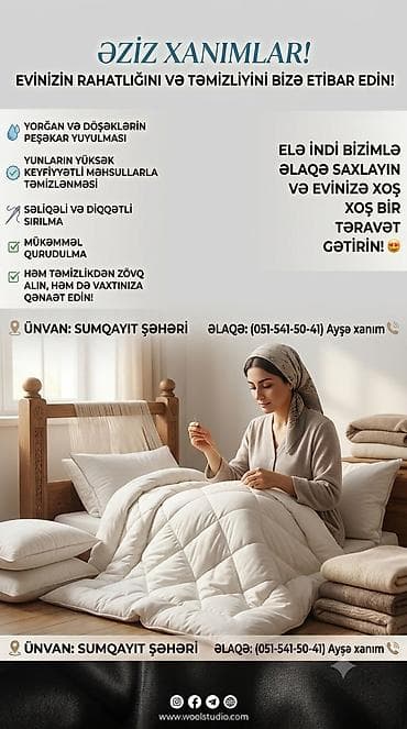 kombi ustasi sumqayit: Əziz xanımlar, evinizin rahatlığını və təmizliyini bizə etibar edin! — 1