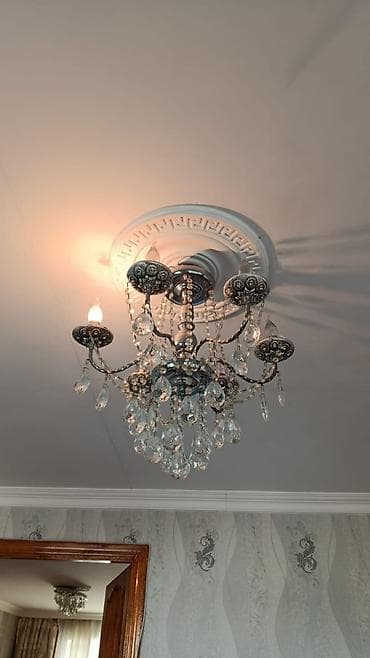 lyustrlar: Çılçıraq, 6 lampa, Xrustal — 2