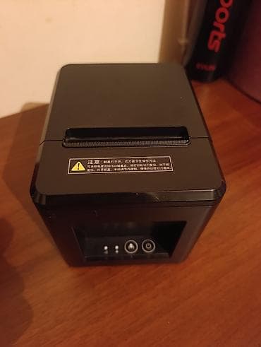 Termal çek printer - Kompakt kvadrat dizayn, masaüstü üçün uyğun -