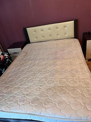 İşlənmiş, İkinəfərlik çarpayı, Bazalı, Matras ilə, Siyirməsiz