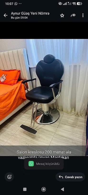 Salon kreslosu 200 manat əla vəziyyətdə.ünvan Mərdəkan
Aynur günəş at lalafo.az Salon kreslosu 200 manat əla vəziyyətdə.ünvan Mərdəkan
Aynur günəş