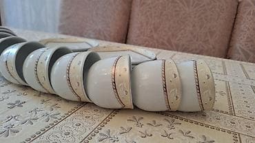 Çay dəsti, rəng - Ağ, Farfor, 12 nəfərlik — 3