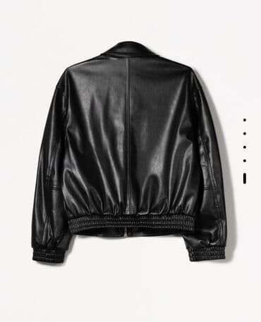 Ev geyimləri, pijamalar: Dəri kurtka, Bershka, S — 2