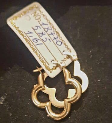 1 qram gümüşün qiyməti 2022: Sırğa, Sarı qızıl, 585 Əyar, 161 g, Ünvandan götürmə — 2