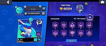 Brawl Stars hesabı – yüksək kubok və prestijlə dolu - Kupa yolu — 1