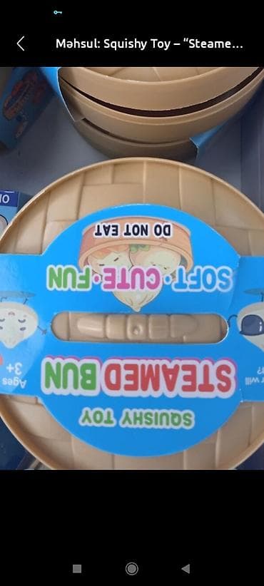 Antistress-oyuncaqlar: Məhsul: Squishy Toy – “Steamed Bun” - Yumşaq, elastik və əyləncəli — 1
