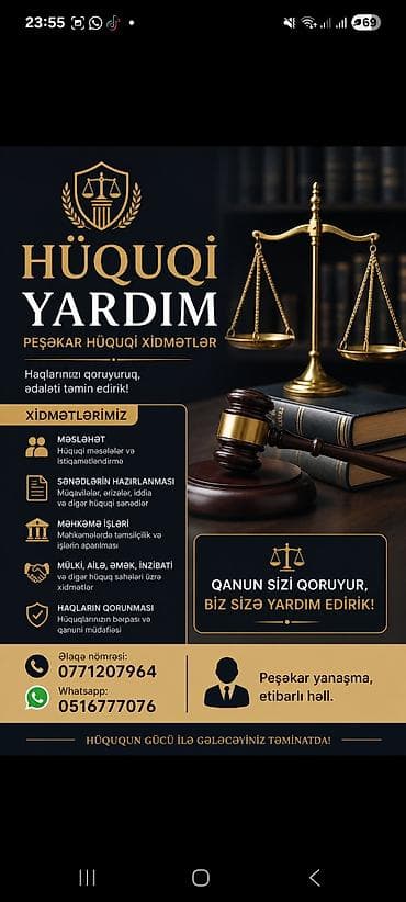 gencede is elani 2023: Bütün hüquqi məsələlərin həlli. whatsapp üzərindən yazın və ya zəng — 1