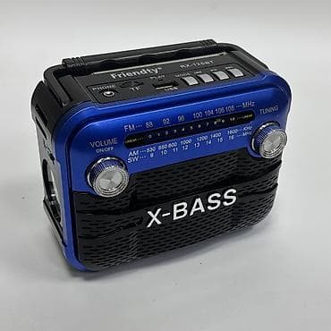 radio detal: Bluetooth portativ radio – Friendty RX-125BTA (X-BASS) Həm elektriklə — 4
