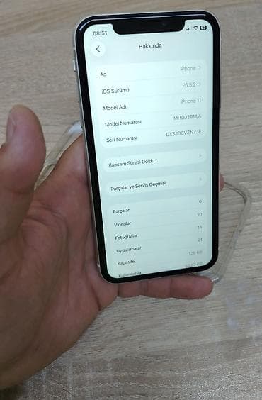 en ucuz iphone'lar: IPhone 11, 128 GB, Ağ, Simsiz şarj, Face ID — 10