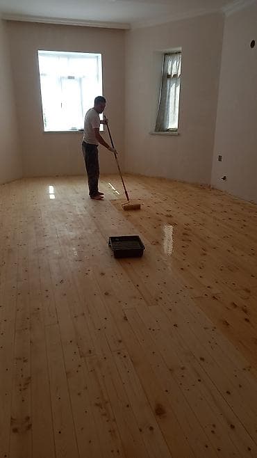 Plitə işləri: Parket və taxta döşəmələrin cilalanması və laklanması xidməti - — 7