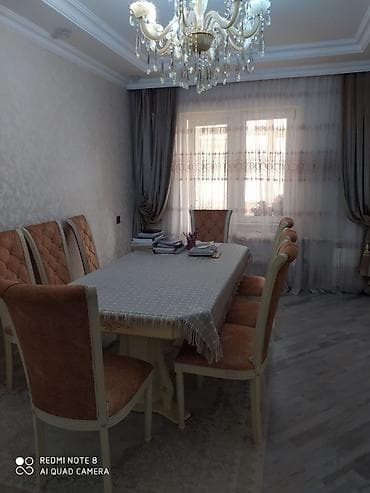 metbex stol ve stullari: Qonaq otağı üçün, Açılmayan, Dördbucaq masa, 6 stul — 2
