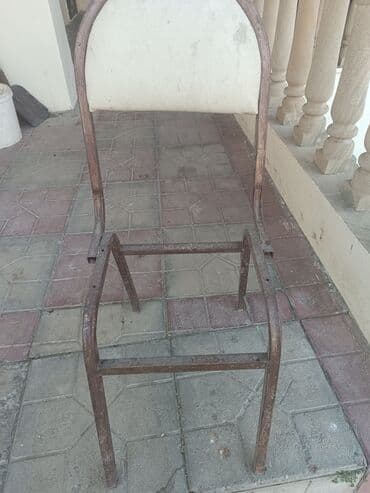 stul kafe: Metal karkaslı stul iskeleti - Material: qalın metal boru karkas - — 1