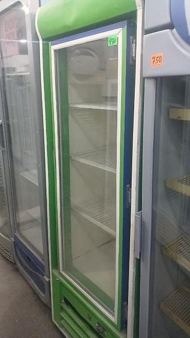 Tək qapılı vitrin soyuducu - Şüşə ön qapı: məhsulların aydın