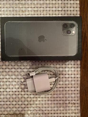 telefon qutusu: IPhone 11 Pro Max, 64 GB, Matte Midnight Green, Face ID — 4