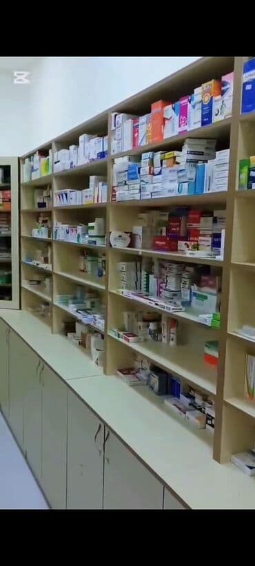 pip ağacı meyvesi: Aptek üçün tam təchizatlı mebel və avadanlıq komplekti - Ön vitrin və — 10