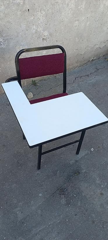 Uşaq masaları: Oğlan və qız üçün, Yeni, Siyirməsiz, Yazı masası, Stullar ilə — 3