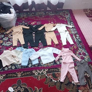 Uşaq geyim dəstləri - İki hissəli dəstlər: uzunqollu kofta + şalvar -