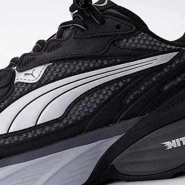 krosofka: Puma kişi/kadın idman ayaqqabısı – qara/boz - Model: qalın altlı — 6