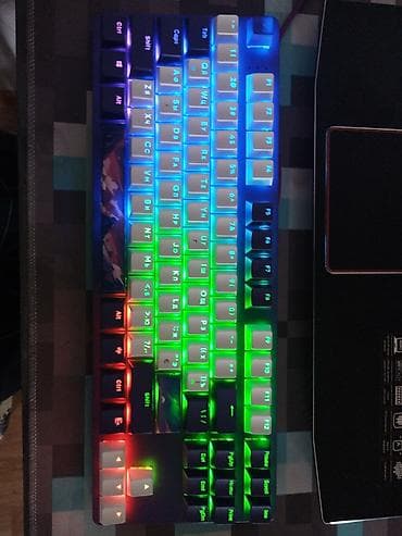 Noutbuk və netbuklar: DARK PROJECT oyun klaviatura satiliram. Ideal vəziyyətdir + keykaplar — 1