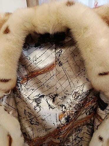 Üst geyimi: Qadın kürkü – qısa model - Rəng: krem-açıq bej tonlarında, qəhvəyi — 4