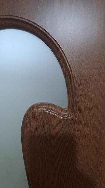 Şüşəli interyer qapısı - Material: ağac fakturalı MDF/laminat örtüklü