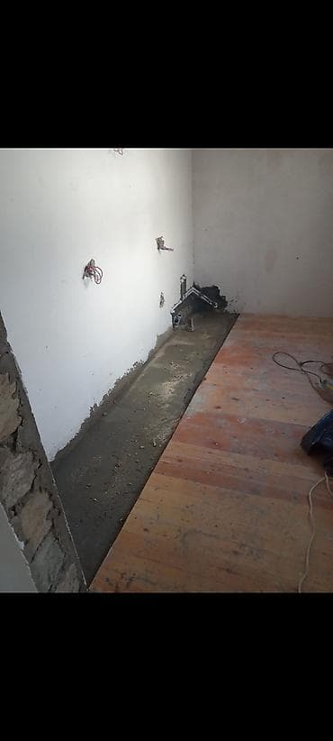 balkon üçün: Taxta döşəmə və taxta karkas (lag) çəkilməsi .munasib qiymete ev temir — 5