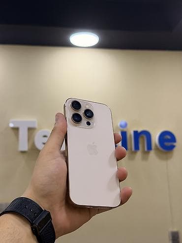 iphone 113: IPhone 16 Pro, 128 GB, Desert Titanium, Zəmanət, Kredit, Simsiz şarj — 1