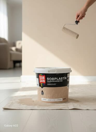 mebel kraskasi: Divar üçün boya, SOBSAN, 25 kq, rəng - Krem, Suya davamlı — 1