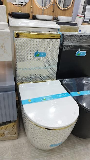 gülben unitaz: ÖZT dizaynlı sarnıçlı unitaz - Material: parlaq keramika - Rəng və — 1