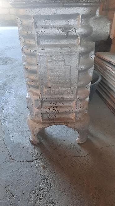 Bağ evi və bağ üçün hərşey: Döküm soba – odun/ kömürlə işləyən, dekorativ relyefli gövdə - — 3