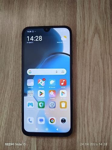 redmi 9a qiyməti: Redmi 13C, 128 GB, rəng - Qara, Sensor — 5
