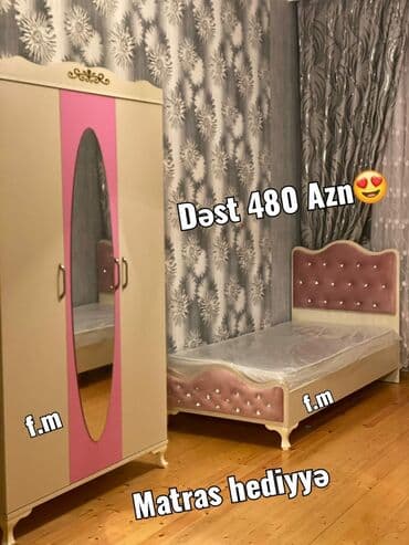 kubik gəncə: Endirimdedir. Dolab + carpayi cemi 480 azn Matras hediyye olunur — 1