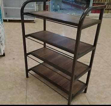 dəmir dolab: Metal karkaslı çoxsəviyyəli ayaqqabılıq/rəf sistemi - 4 mərtəbəli — 4