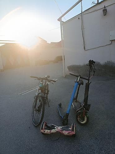 elektro scuter: Velosiped + skuter dəsti - Şəhər və park sürüşləri üçün uyğun — 2
