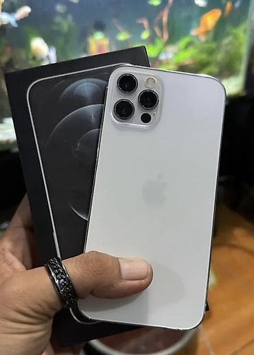 telefon 40: IPhone 12 Pro, 128 GB, Blue Titanium, Zəmanət, Simsiz şarj, Sənədlərlə — 1