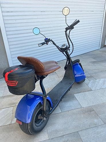 245 65 17: Elektrik skuter – citycoco tərzi, geniş təkərli - Rəng: mavi/qara — 5