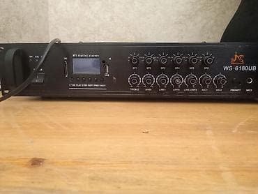 Model: WS-6180UB çoxzonalı gücləndirici və MP3 pleyer Xüsusiyyətlər