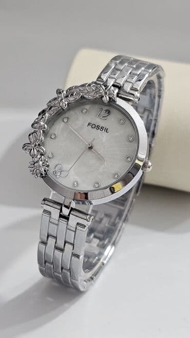 curren saatlari: Yeni, Qol saatı, Fossil, rəng - Ağ — 4