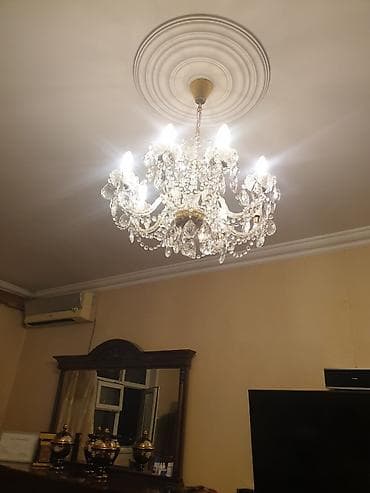 Çılçıraq, 8 lampa, Xrustal