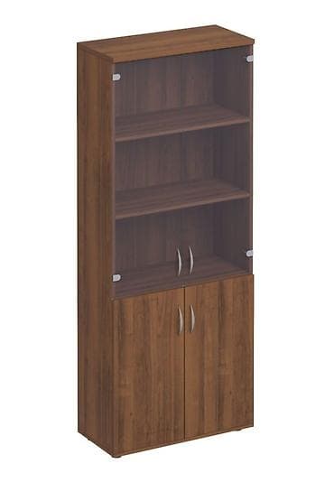 Mebel: şkaf-vitrin - Material: Taxta teksturalı korpus - Rəng — 1