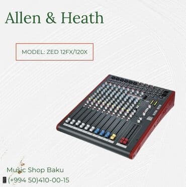 amp: Allen&Heath Mikşer Model: ZED 12FX/120X 🚚Çatdırılma xidməti — 1