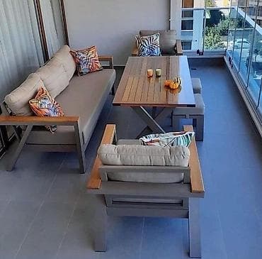 kamp masasi: Balkon və terras üçün komfortlu mebel dəsti Tərkib: - 1 ədəd 3 — 3