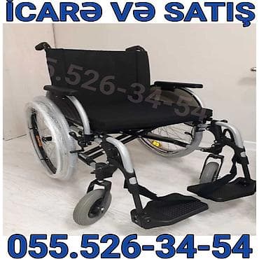 Tibbi maskalar: Məhsul: Manual əlil arabası – icarə və satış - Yüngül, möhkəm metal — 1