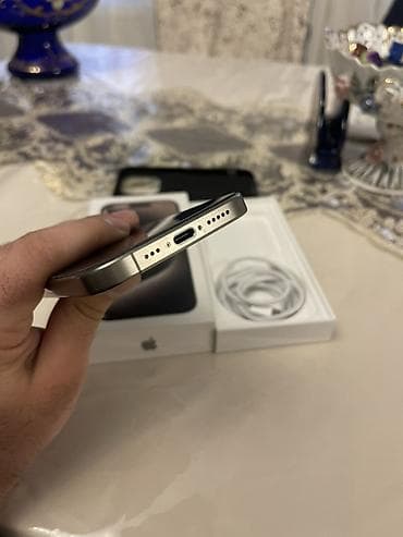 iphone 13 pro max qiyməti: IPhone 15 Pro, 256 GB, Natural Titanium, Face ID — 3
