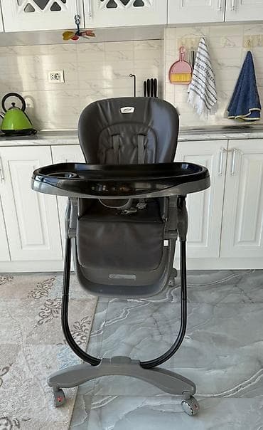 Игрушки: Zippy Zonda uşaq yemək stulu - Rəng: tünd boz/qaranlıq qara — 2