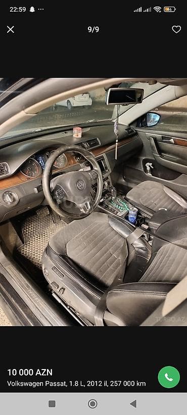 Nəqliyyat: Volkswagen Passat: 1.8 l | 2012 il Sedan — 6