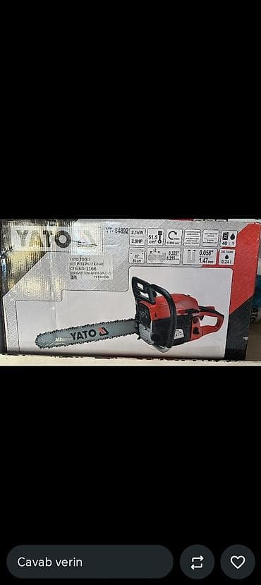 Benzinli Motopila, benzopila