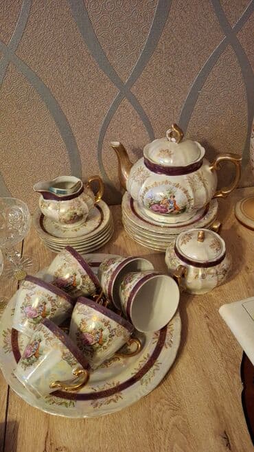 qreçka çayı: Çay dəsti, 6 nəfərlik — 1